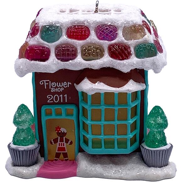 Hallmark Keepsake 2011 Flower Shop Noelville Series #6 Christmas Ornament in Box - Picture 3 of 6